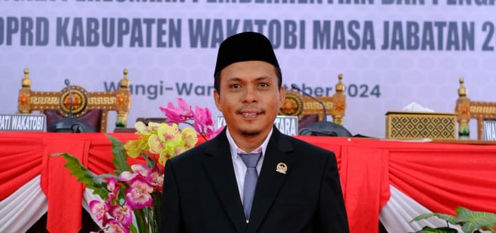 Ketua Fraksi Partai Golkar Kabupaten Wakatobi, Arman Alini. Foto: Ist.