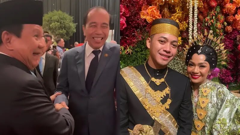 Potret Pernikahan Rasyid Rajasa dan Tamara, Dihadiri Prabowo, Jokowi dan SBY. Foto: Instagram@rasyidrajasa