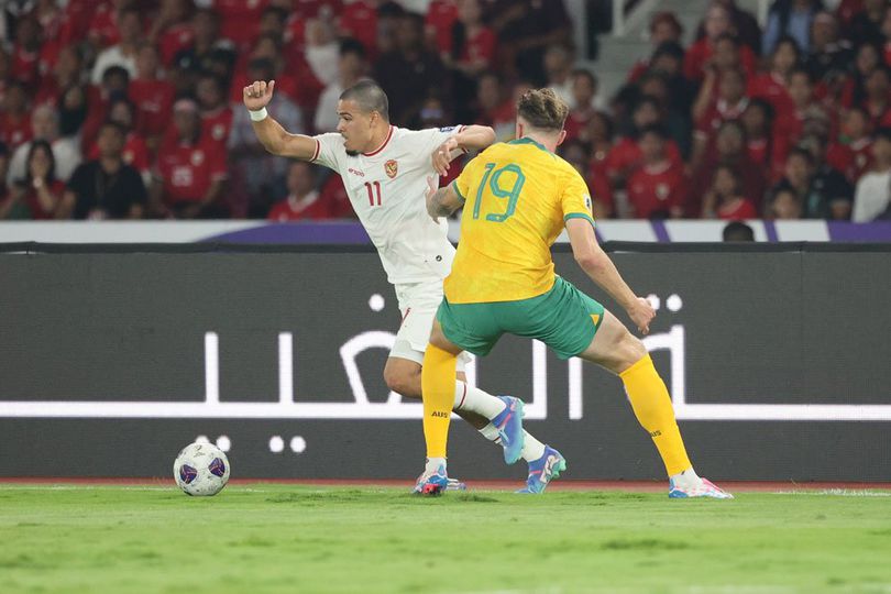 Timnas Indonesia baru sekali menang atas Australia dari 20 kali pertemuan. Foto: Repro Bola.net