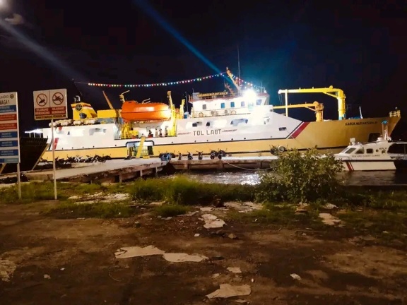 KM Sabuk Nusantara 31 yang melayani rute Sultra-NTT. Foto: Ist.
