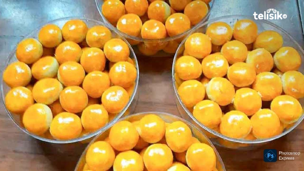 Kue nastar, salah satu kue pilihan untuk sajian lebaran. Foto: Wa Ode Hesti/Telisik.