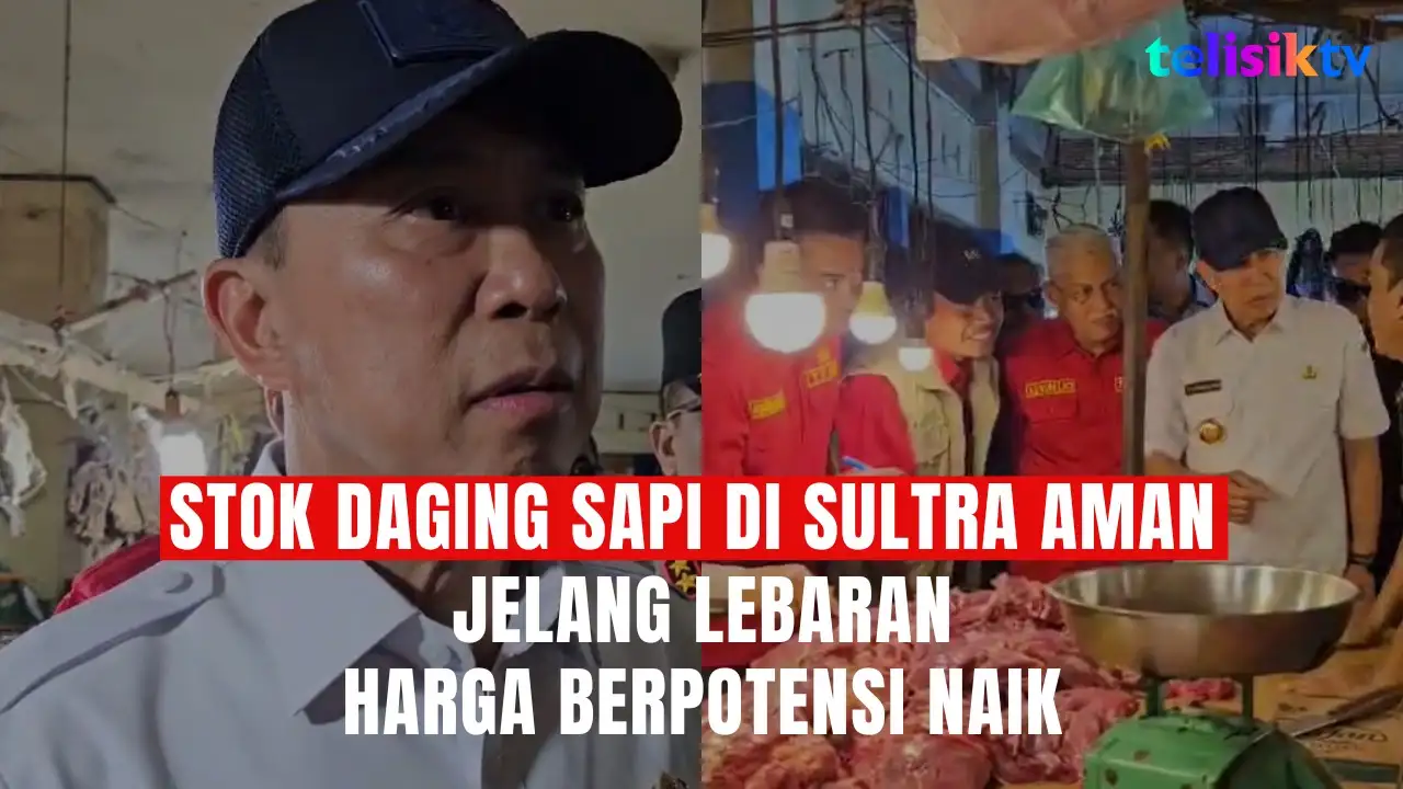 TELISIKTV: Stok Daging Sapi di Sultra Aman Jelang Lebaran, Harga Berpotensi Naik