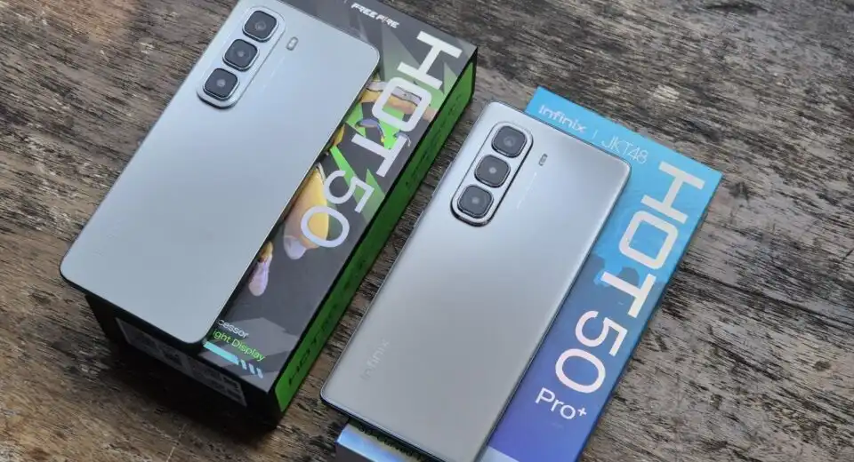 Infinix Hot 50 Pro+ hadir dengan harga murah dan mempunyai kapasitas memori yang besar. Foto: Repro Bagustech.