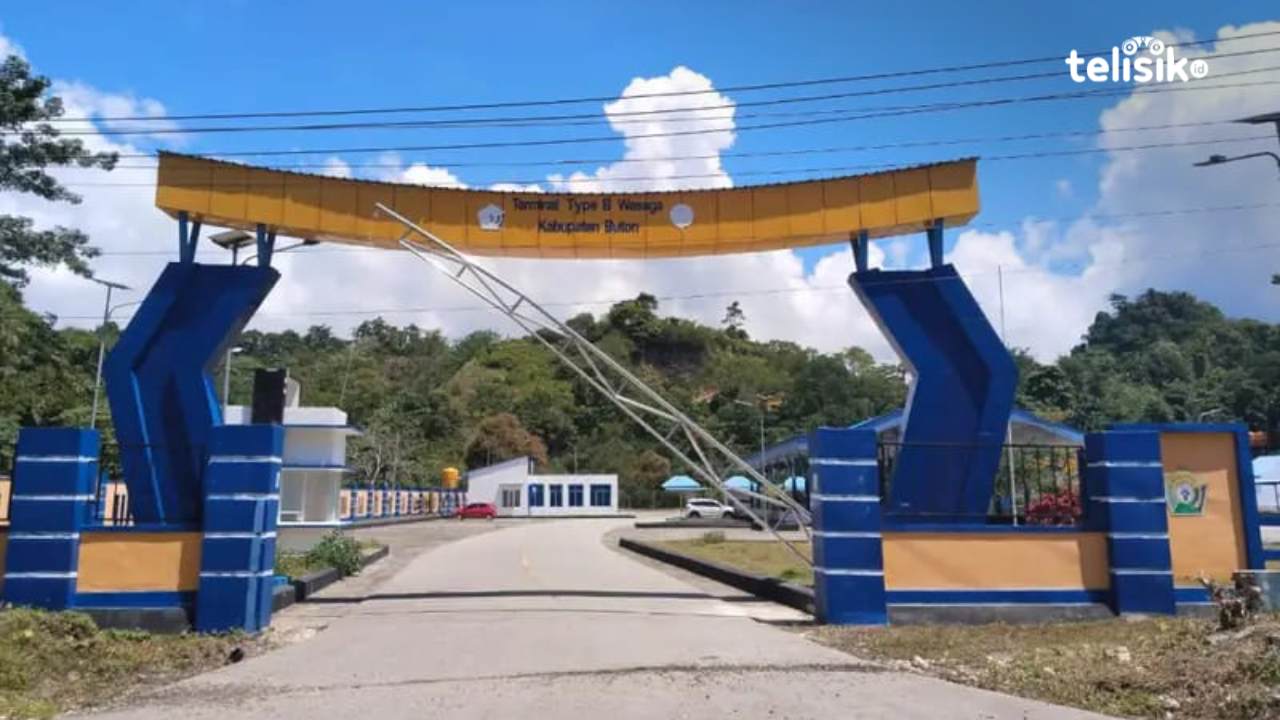 Terminal Tipe B Wasaga, di Kelurahan Wakomo, Kecamatan Pasarwajo, Kabupaten Buton. Foto: Febriyani/Telisik