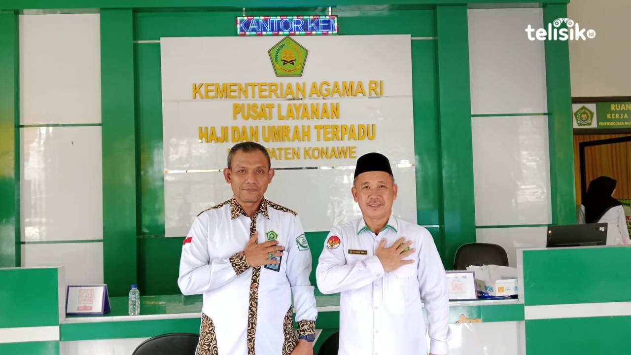 Kepala Kemenag Kabupaten Konawe, Hasrun Taleo beber dua jamaah haji gagal berangkat. Foto: Astid/Telisik.
