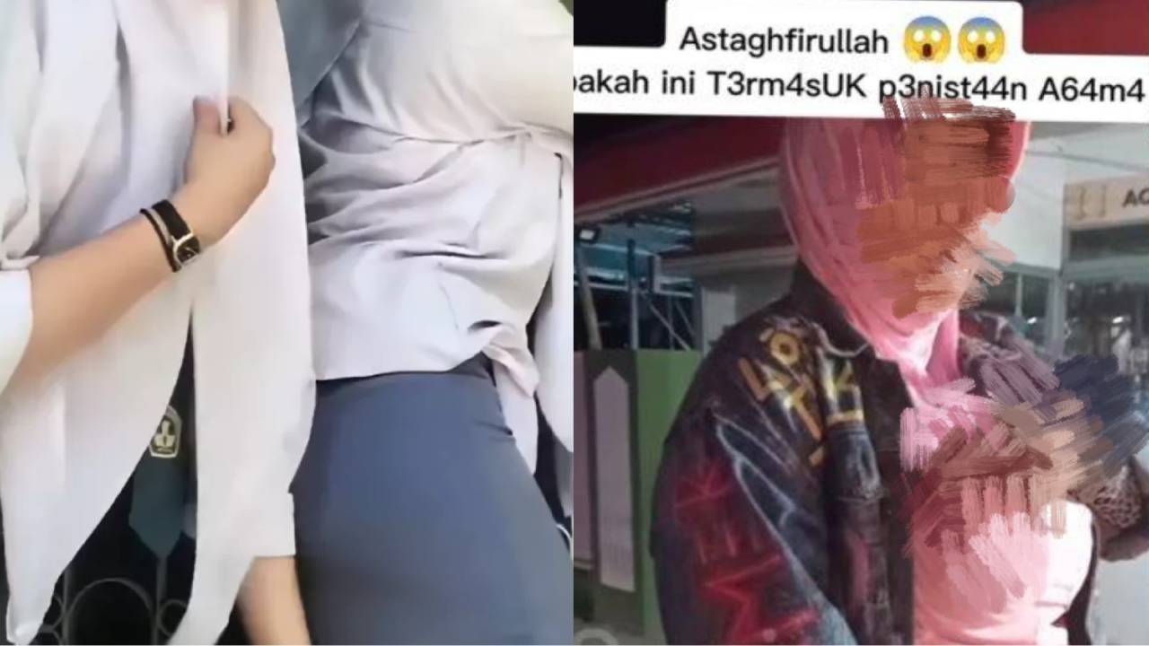 Video syur pelajar berjilbab pink hebohkan Gorontalo. Foto: Repro Tribunnews.
