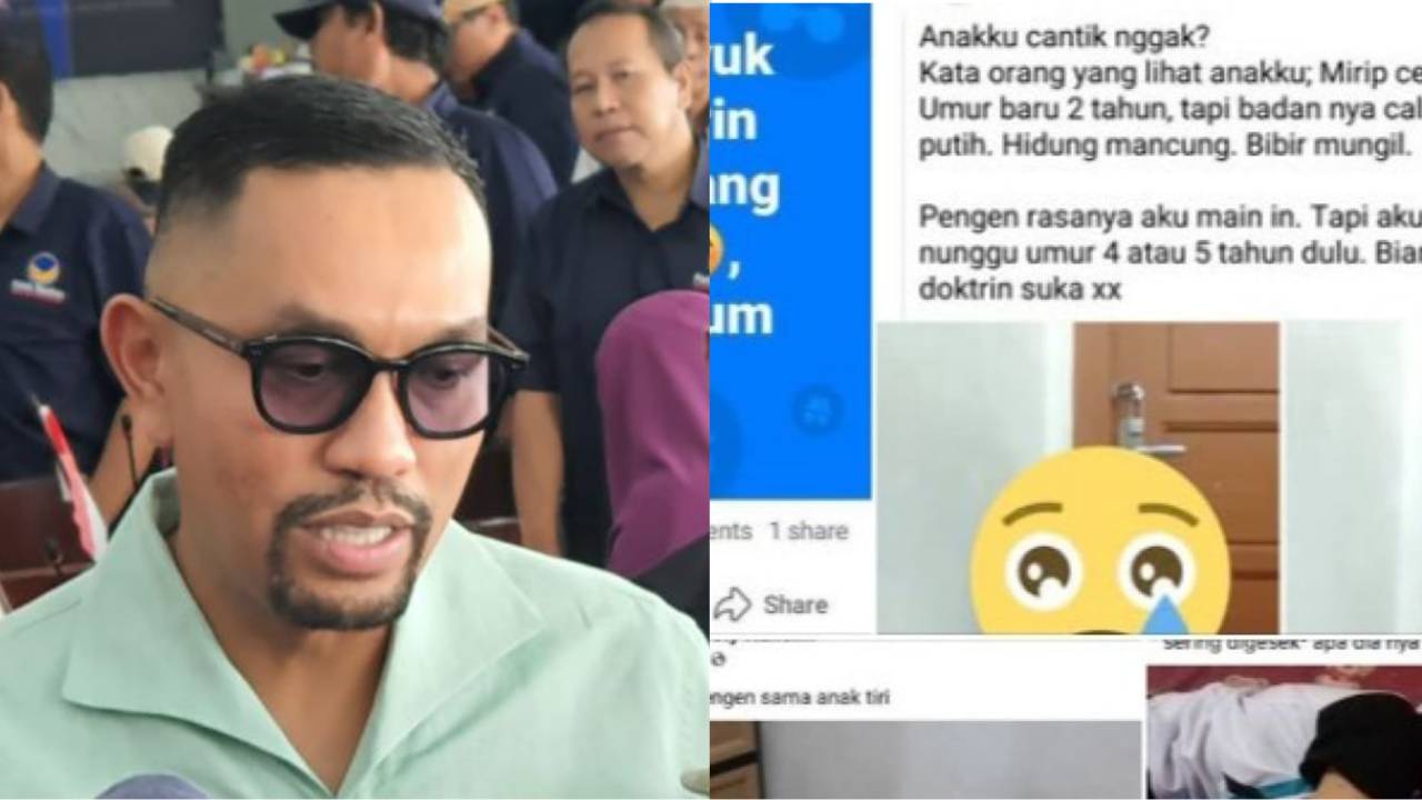 Ahmad Sahroni geram grup Facebook Fantasi Sedarah viral dan jadi sorotan. Foto: Repro MetrotvNews.