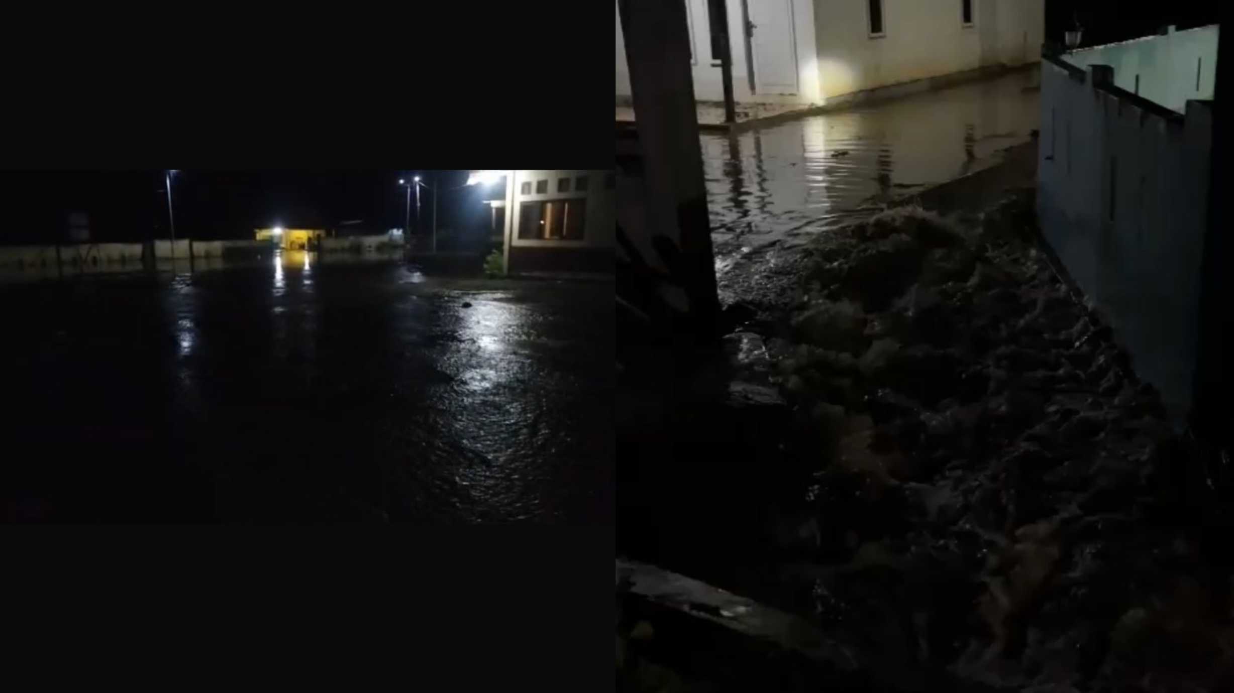 Banjir yang merendam rumah warga di Desa Toli-Toli, Kabaena Timur, setelah diguyur hujan deras pada Senin (5/5/2025) malam.  Foto: Ist