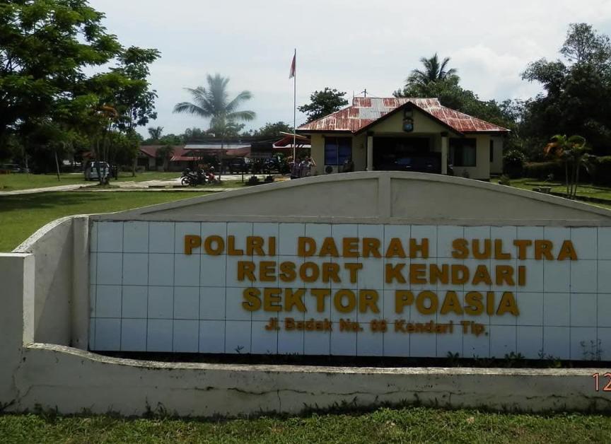 Mapolsek Poasia membenarkan sedang menangani kasus dugaan perzinaan seorang guru SMA di Konawe Selatan. Foto: akun facebook @polsek poasia