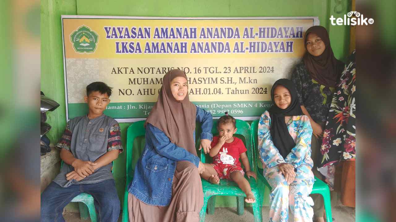 Anak-anak Panti Asuhan LKSA Amanah Ananda Al-Hidayah di Kecamatan Poasia, Kota Kendari. Foto: Wa Anggun/Telisik