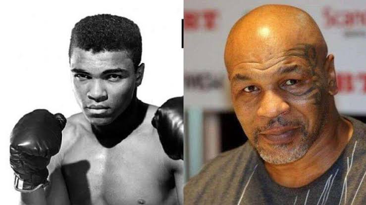 Muhammad Ali (kiri) dan Mike Tyson merupakan petinju dunia yang memutuskan menjadi mualaf. Foto: Repro Tribunnews