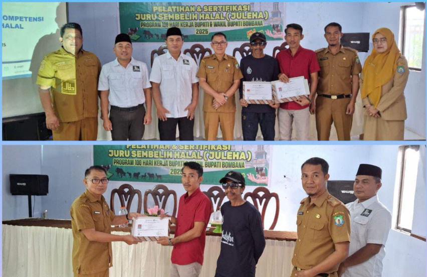 serangkaian pelatihan dan pensertifikasian tenaga penyembelih hewan secara halal Foto: Ist