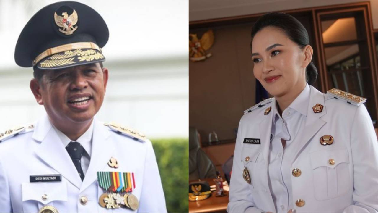 Sherly Tjoanda dan Dedi Mulyadi ramai dijodohkan netizen. Foto: Repro Detik/Kompas.