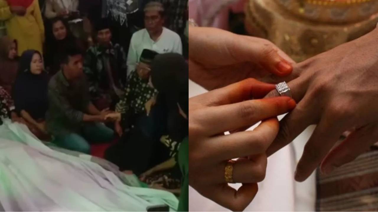 Wanita muda di Hu’u menikah dengan mayat kekasih yang tewas. Foto: Repro Lombokpost.