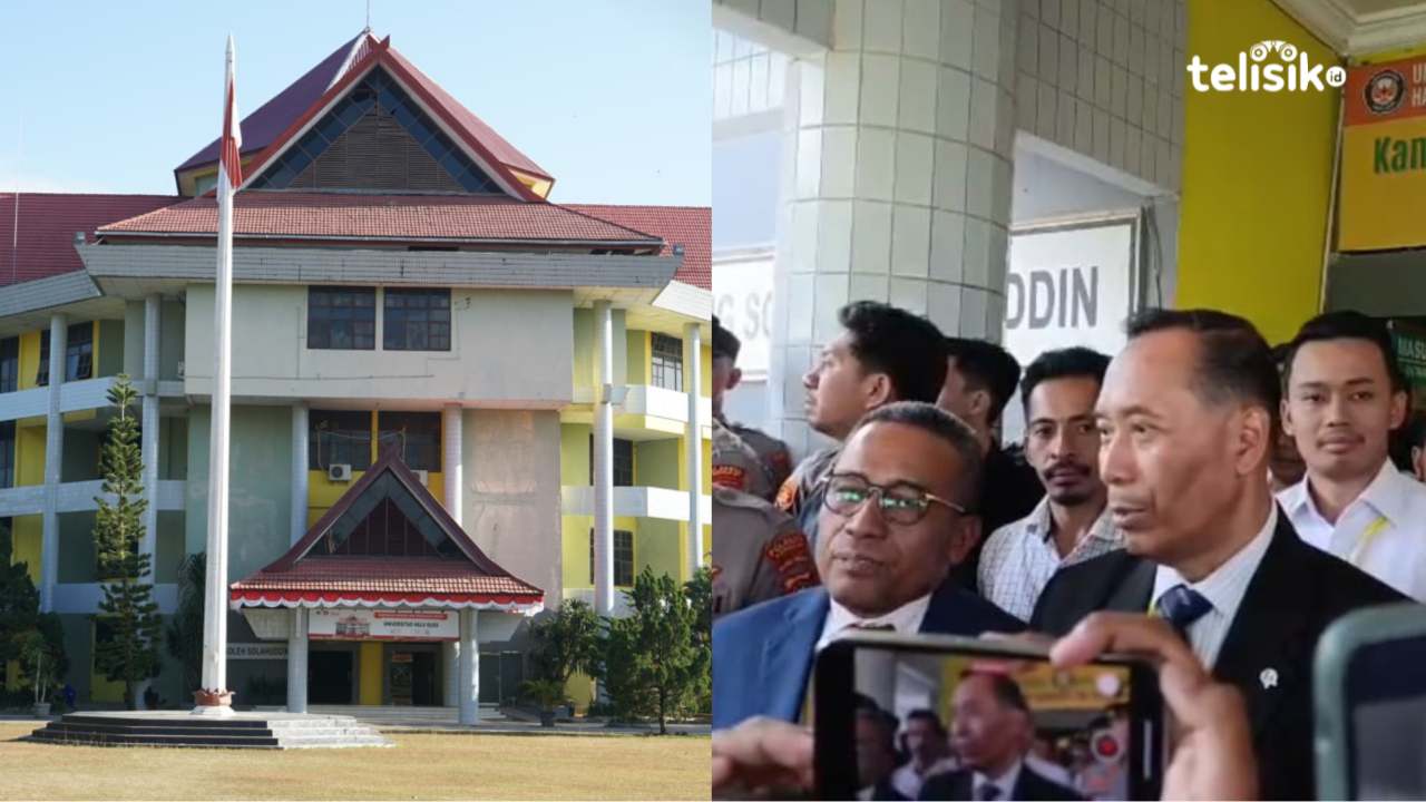 Wamendikbudsaintek Prof Fauzan menyebut Pilrek UHO berjalan damai dan tanpa ada gugatan. Foto: Laode Idris Syaputra/Telisik