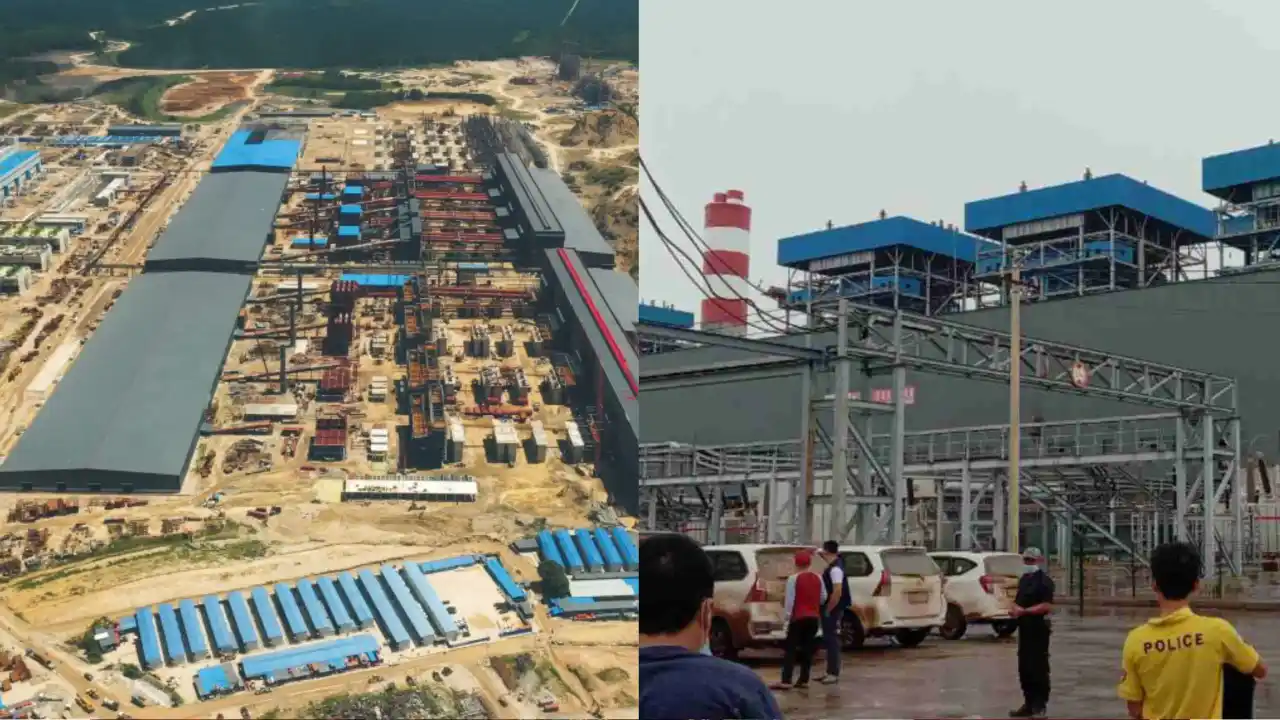 Smelter nikel Morowali dan Konawe disebut-sebut telah menghentikan produksi. Foto: Blomberg, M. Surya Putra/Telisik.