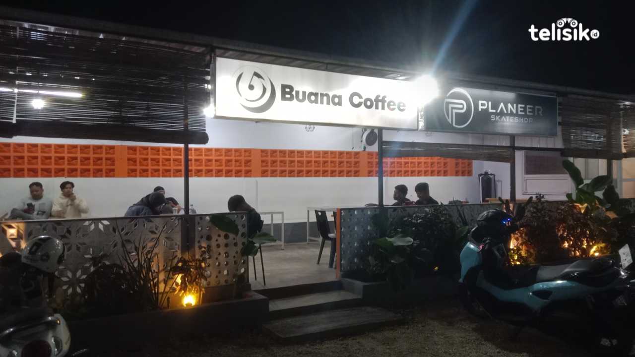 Buana Coffee Tempat nongkrong yang berlokasi dekat Kampus UHO Kendari. Foto : Hamlin/Telisik.