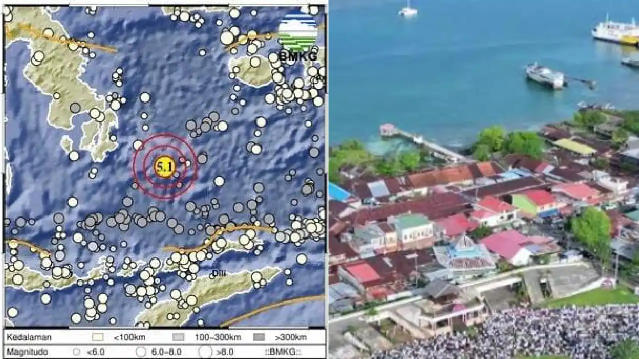 Laut Banda Wakatobi diguncang gempa. Foto: Ist.
