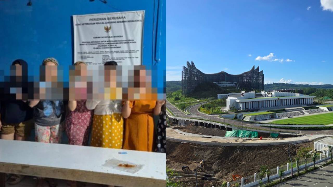 Puluhan PSK terjaring di penginapan sekitar IKN, tarifnya menggiurkan. Foto: Repro Kompas.