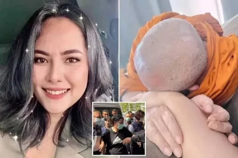 Kasus skandal seks mengguncang komunitas kuil Buddha di Thailand, di mana seorang wanita cantik memeras para biksu melalui rekaman video intim mereka. Foto: Repro SindoNews.