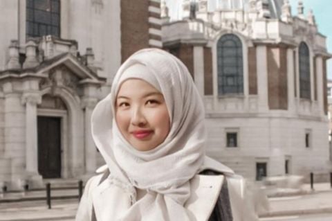 Nur Arisa Maryam memeluk Islam pada 17 Januari 2015. Arisa termotivasi menjadi ulama. Foto: Repro Instagram @Thejapanesemuslimah