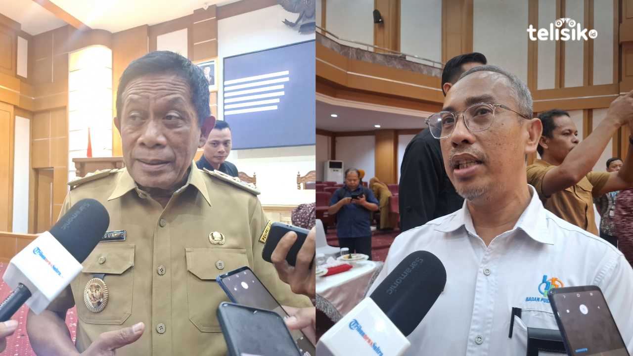 Wakil Gubernur Sultra, Hugua (kiri), dan Kepala BPS Provinsi Sultra, Andi Kurniawan saat diwawancarai awak media, Selasa (22/7/2025). Foto: Erni Yanti/Telisik