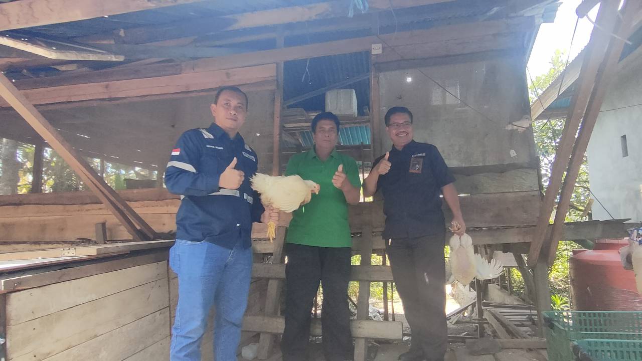 Peternak Awila Farm, mendapatkan dukungan program CSR ANTAM Konawe Utara. Foto: Ist.