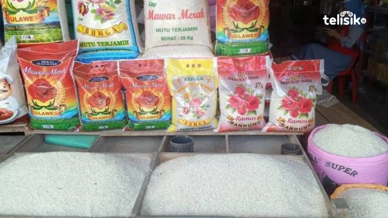 Harga beras di sejumlah pasar tradisional Kota Kendari mengalami kenaikan. Foto: Gede Suyana Sriski/Telisik.