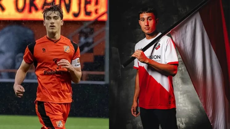 Mauro Zijlstra (kanan) dan Miliano Jonathans (kiri) bisa memperkuat Timnas Indonesia saat melawan China Taipei dan Lebanon di FIFA Matchday. Foto: Repro Tajuknasional.com