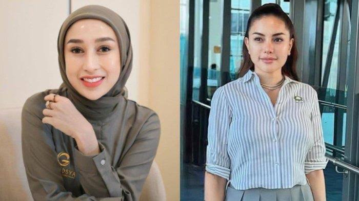 Skincare Raza Gladys (kiri) dinyatakan ilegal BPOM dalam sidang kasus pemerasan yang melibatkan Nikita Mirzani (kanan). Foto: Repro Tribunnews