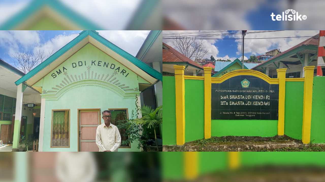 Ketua Yayasan DDI Kendari, Sarmada, menyebut banyak siswanya berprestasi di bidang olahraga. Foto: Abdul Jabaru Hidi/Telisik.