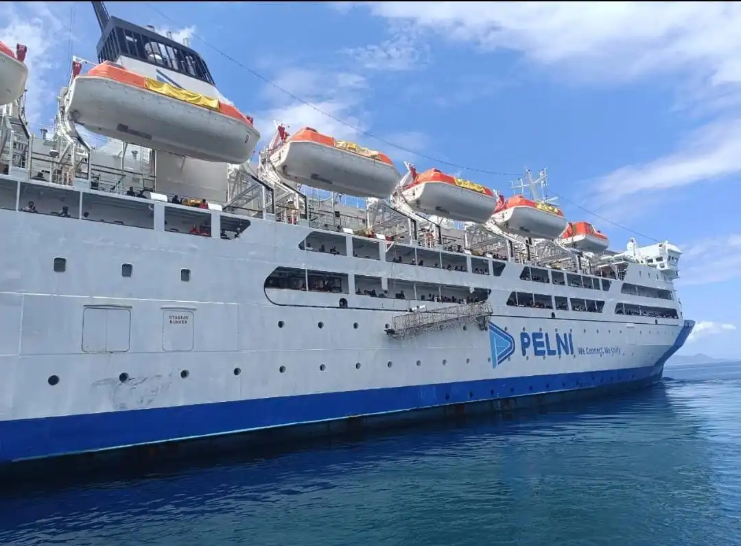 KM Tilongkabila merupakan salah satu armada kapal laut yang dimiliki PT Pelni. Foto: Ist.