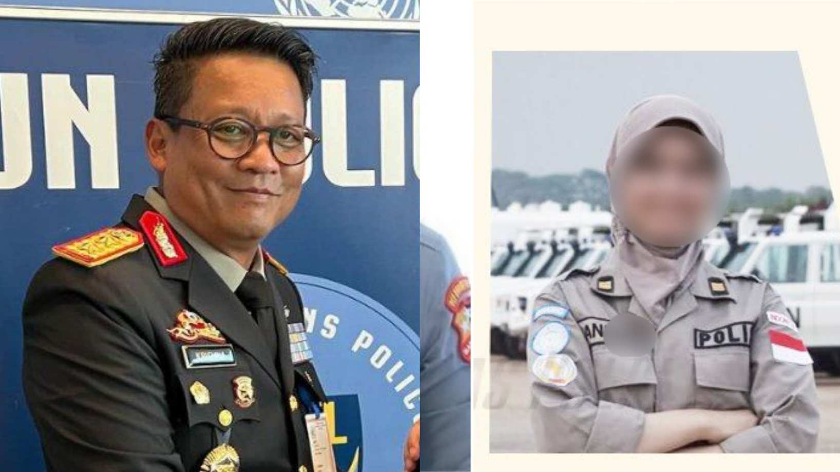Kompol Anggraini Putri mendadak viral usai disebut terlibat skandal asmara dengan Irjen Krishna Murti. Foto: Repro Tribunnews/Gelora