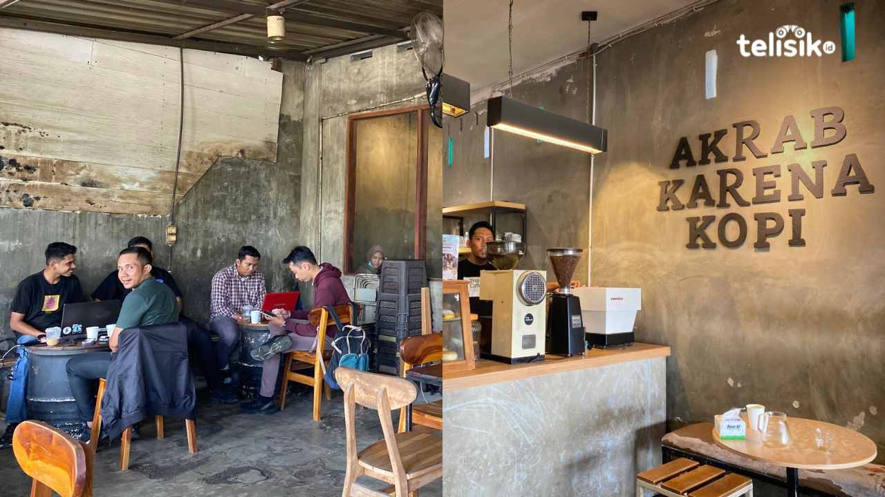 Suasana Tree Coffe yang ramai dikunjungi customer pada siang hari. Foto: Nyelam Syaryun/Telisik