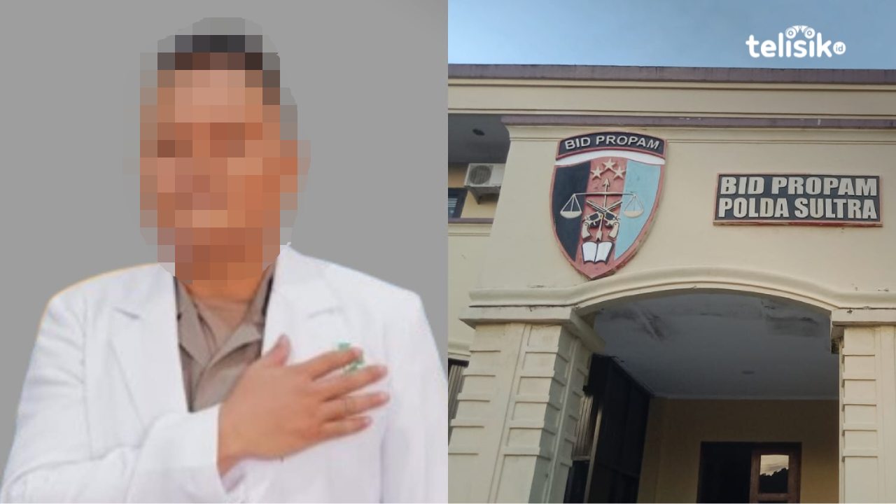 Dokter RS Bhayangkara Kendari, Kompol HS, dilaporkan ke Bidpropam Polda Sultra atas pelanggaran etik dan profesi, Senin (8/10/2025). Foto. Ist/Hamlin/Telisik