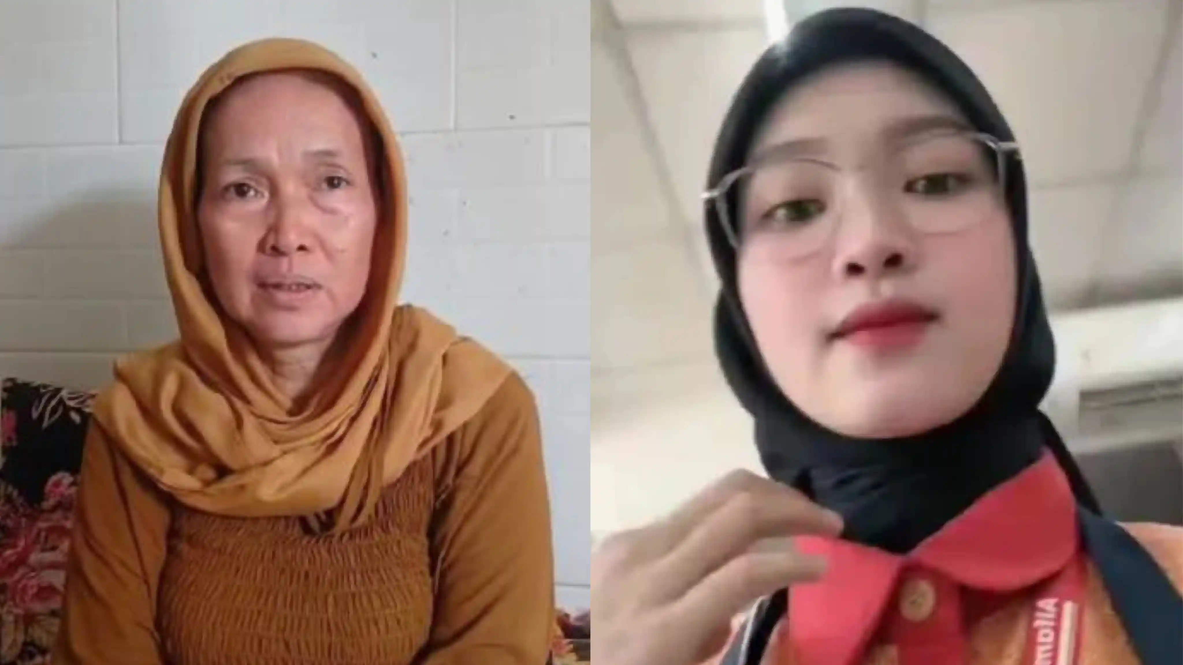 Ibu korban Yayah (53) membantah pengakuan pelaku Heriyanto soal curhat asmara putrinya. Foto: Repro Tribunnews.