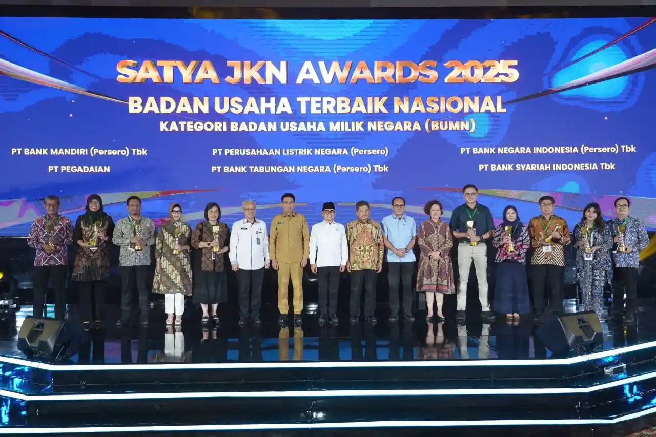 110 badan usaha diganjar penghargaan atas kepatuhan lindungi pekerja melalui Satya JKN Awards 2025. Foto: Ist.