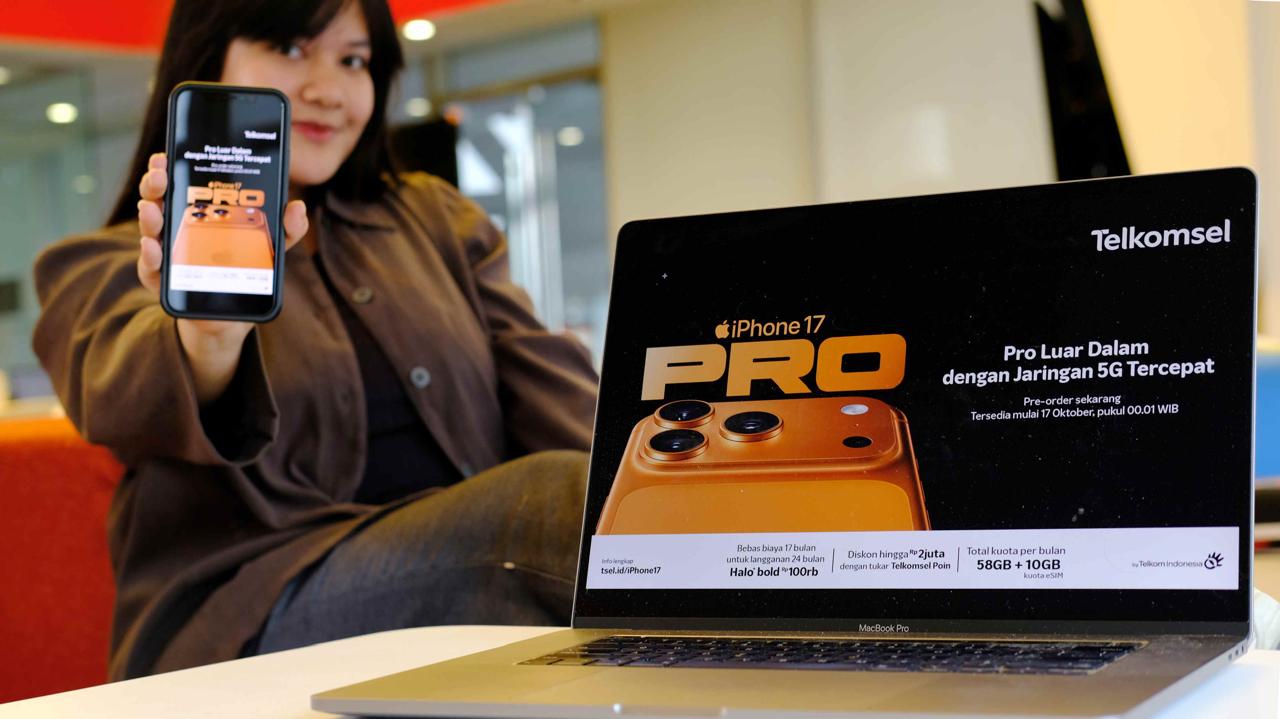 Telkomsel buka pre-order iphone 17 series. Foto: Ist