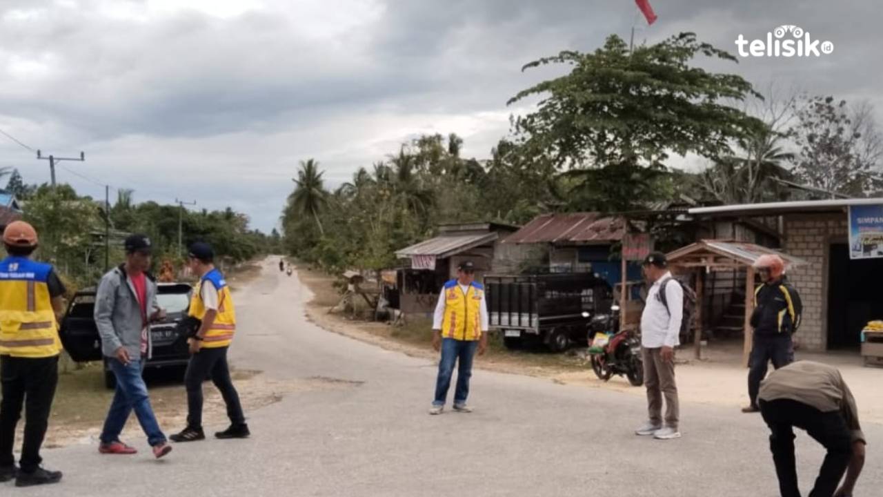 Poros jalan Lawama-Bonekacintala yang akan dikerjakan tahun ini. Foto: Sunaryo/Telisik.