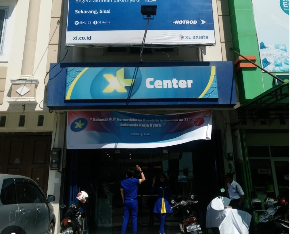 Kantor XL Center di Jalan H Supu Yusuf, Korumba, Kecamatan Mandonga, Kota Kendari, Sulawesi Tenggara. Foto: Ist.