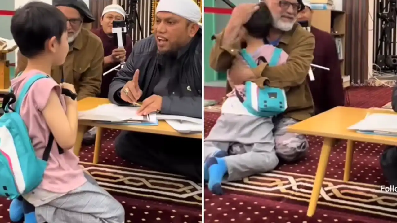 Seorang anak kecil di Jepang jadi mualaf termuda setelah memutuskan mualaf gegara sering nonton kartun Nusa dan Rara. Foto: Repro Instagram @cerita.rempong