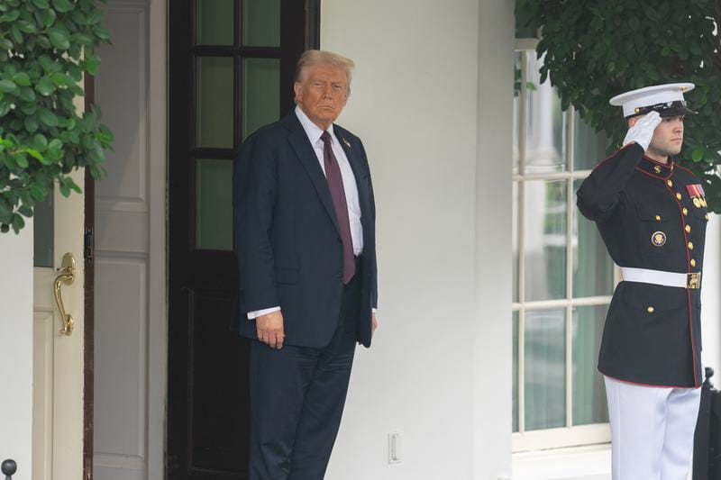 Presiden Amerika Serikat (AS) Donald Trump terlihat di Gedung Putih di Washington DC, AS, pada 29 September 2025. Foto: Hu Yousong/Xinhua