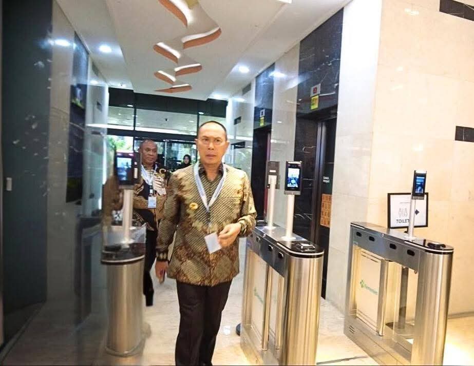Gubernur Sultra, Andi Sumangerukka saat menghadiri Rakornas Stunting di Jakarta. Foto: PPID Sultra