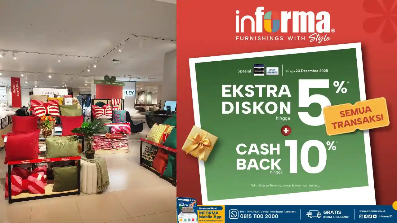 Hanya 5 hari, Informa Kendari Tebar Diskon dan Cashback Akhir Tahun. Foto: Ist