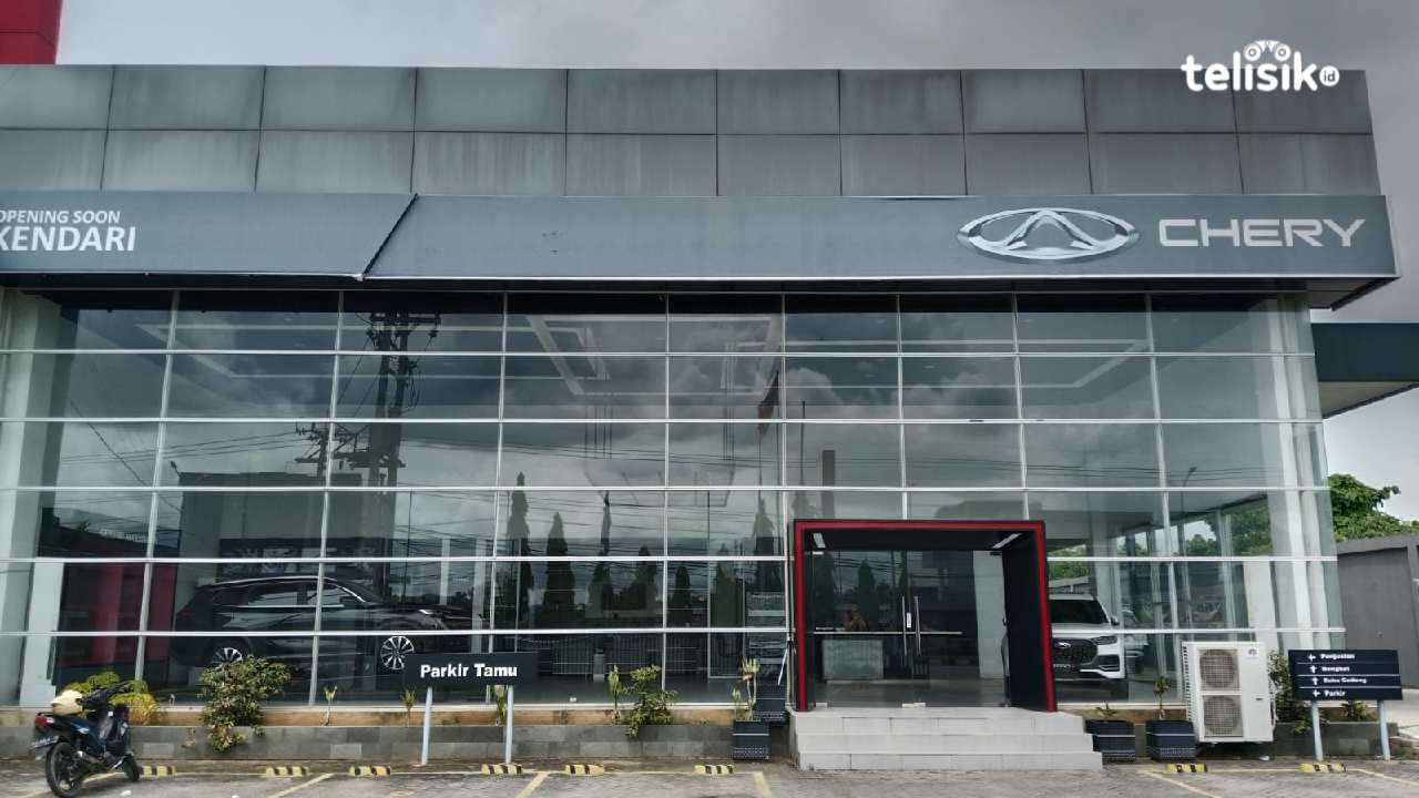 Dialer Chery Inti Motor Kendari di Jalan La Ode Jadi Baypas, Kelurahan Bende, Kecamatan Kadia, Kota Kendari. Foto: Hamlin/Telisik.