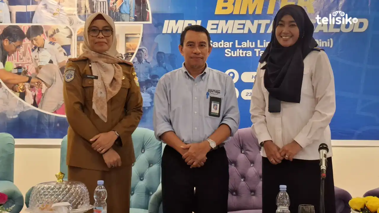 Kegiatan bimbingan teknis Sadar Berlalu Lintas Sejak Dini. Foto: Erni Yanti/Telisik.