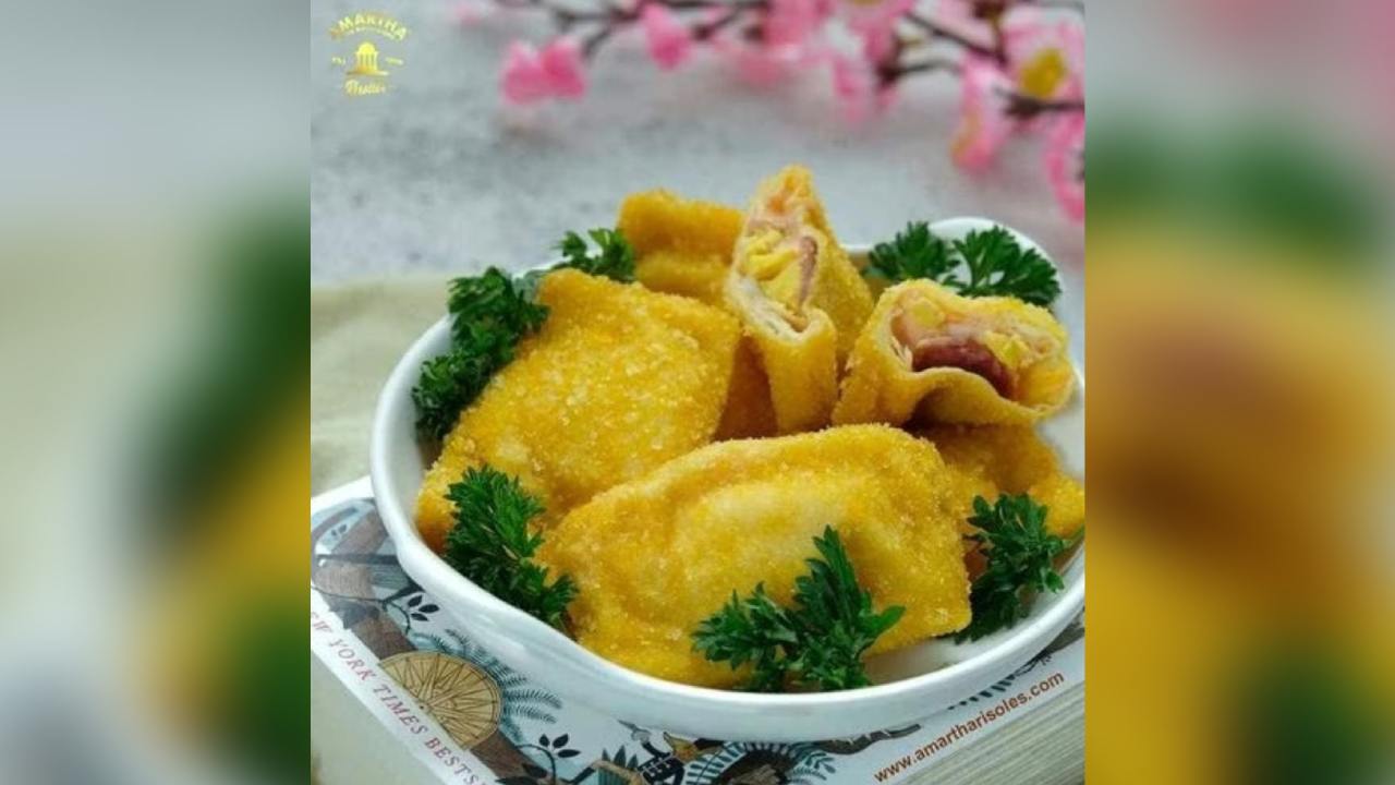 Risol mozarella yang disajikan dalam piring dan siap dihidangkan bersama keluarga. Foto: Liputan6