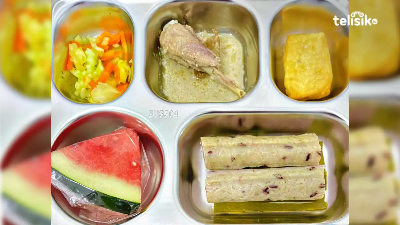 Menu tradisional MBG SPPG Batalaiworu. Foto: Sunaryo/Telisik.