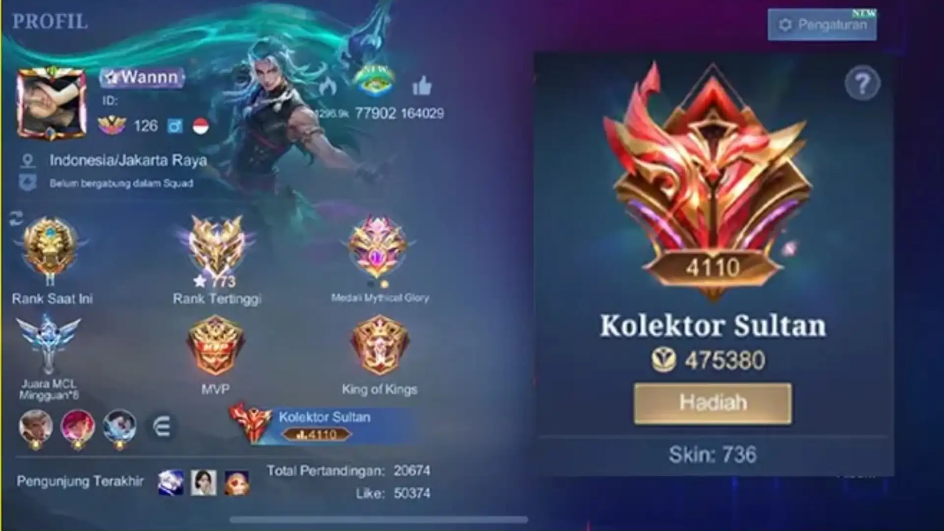 Pasar akun game, terutama Mobile Legends, semakin ramai dengan berbagai jenis akun yang dijual. Foto: Ist.