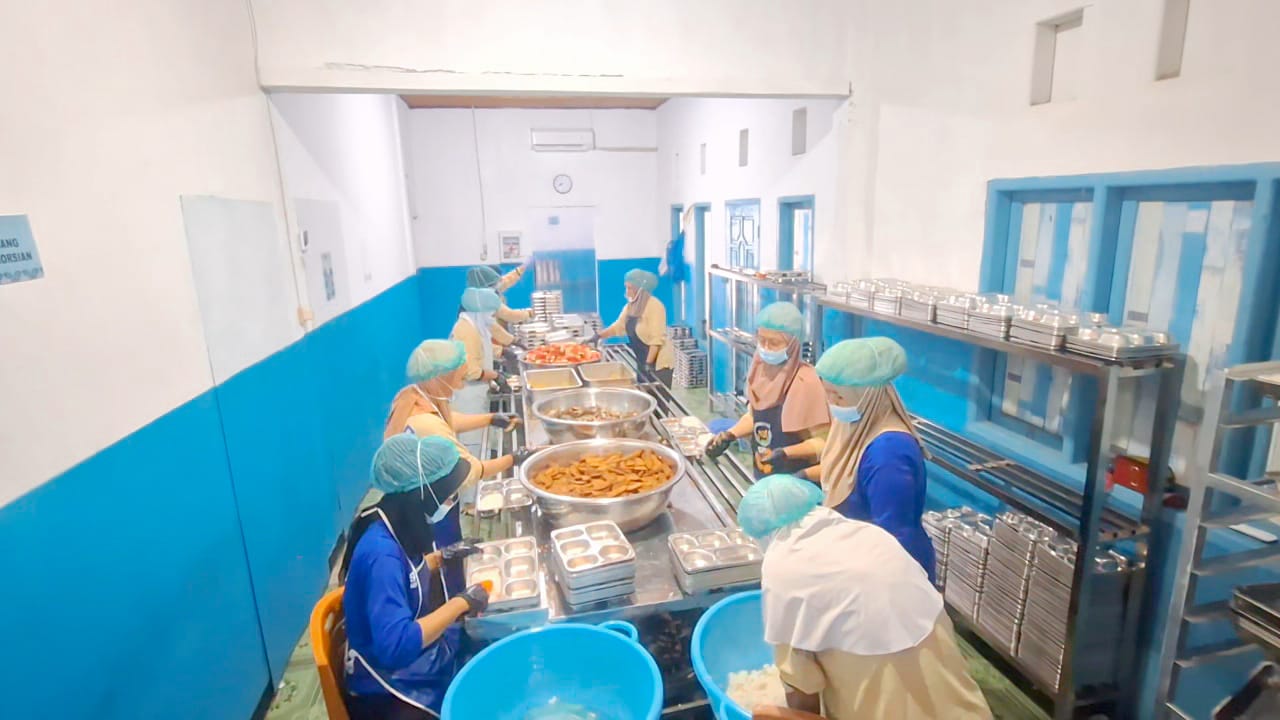 Dapur penyediaan menu MBG di salah satu SPPG di Kabupaten Wakatobi. Foto:Ist.